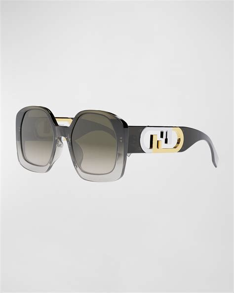 fendi acetate gradient square sunglasses|FF Diamonds .